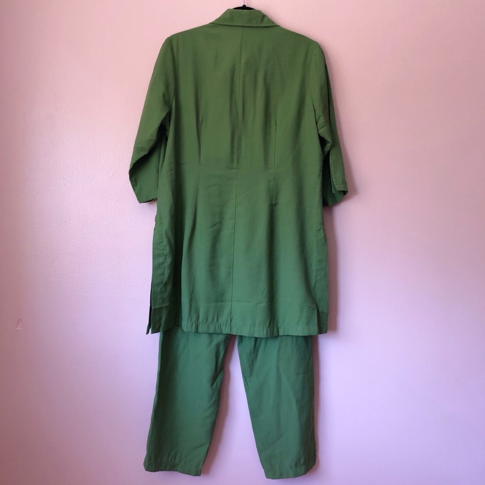 Vintage Matcha Blouse Pants Set - Picture 3 of 4